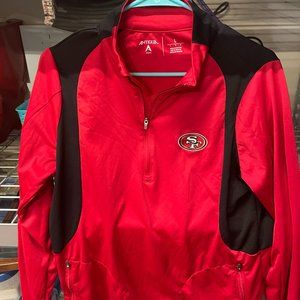3/4 zip 49ers women's jacket